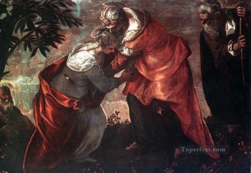 イタリア・ルネッサンスのティントレットの訪問 Oil Paintings